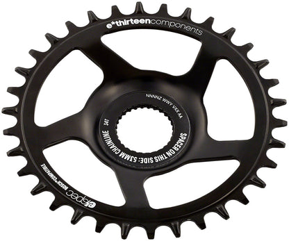 e*thirteen e*spec Steel Direct Mount Chainring - 36T, Bosch CX Gen4, CL 53/55 via Spacer, Black