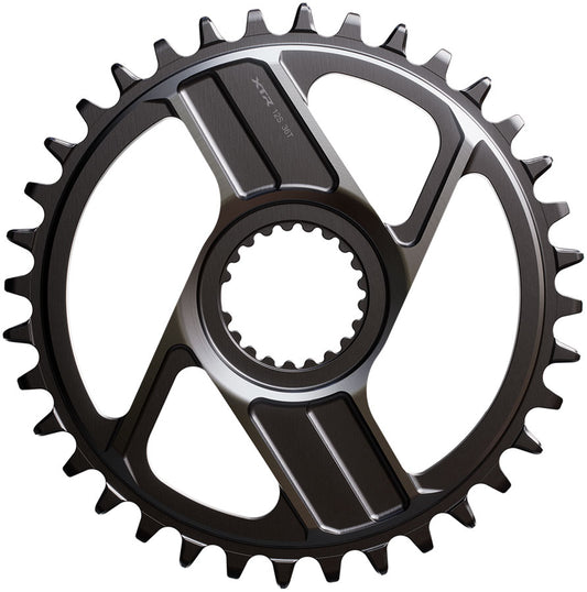 Shimano XTR SM-CRM96 1x Direct Mount Chainring - 36t, Shimano Direct Mount, For 12-Speed HG+ Chain, Fits M9200 and M9220 Crank, Dark Gray
