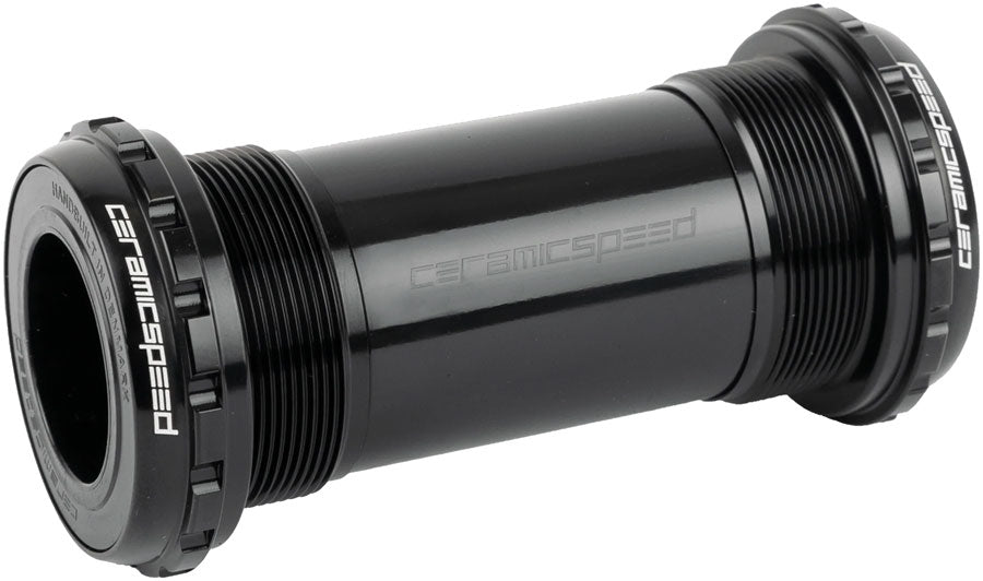 CeramicSpeed BB ALPHA Bottom Bracket - English/BSA, 68mm, For 24mm/Shimano Spindle, Gravel, Black