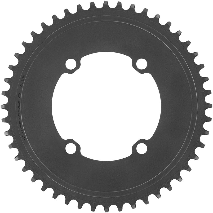 Campagnolo Super Record 13 Aero Chainring for Power Meter Crank - 50t, 4-Bolt, 104 BCD, Aluminum, Black