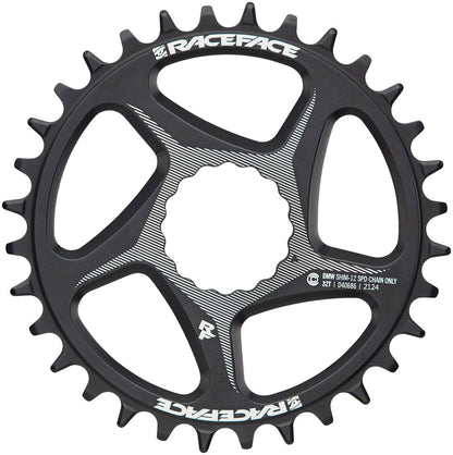 RaceFace Direct Mount Wide Chainring - 34t, DM CINCH, For Shimano 12-Speed HG+ Compatible Chain, Black