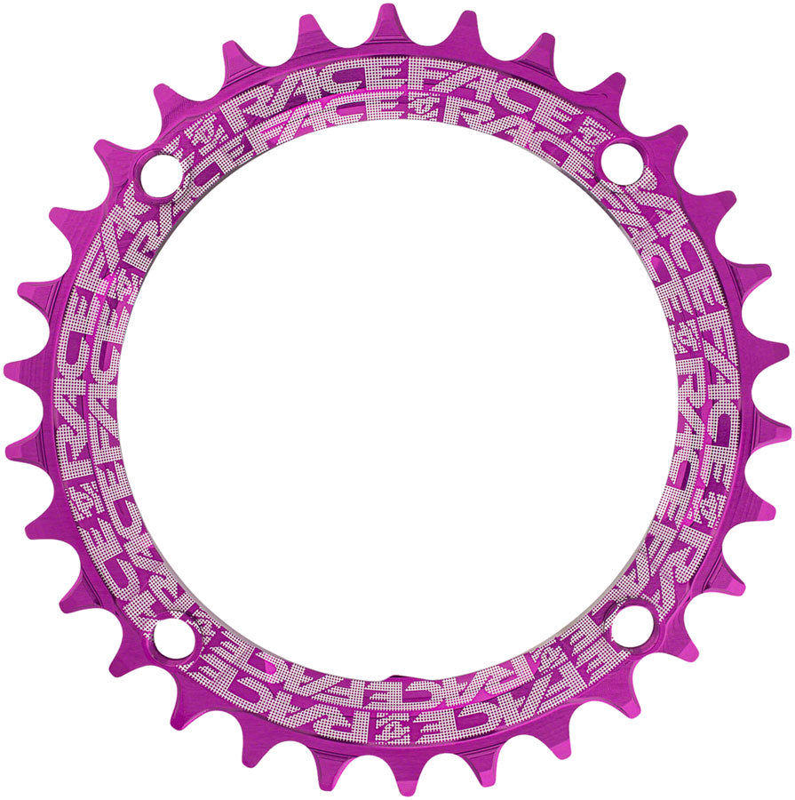 RaceFace 1x Narrow Wide Chainring - 30t, 104 BCD, 10-12 Speed, 7075 Aluminum, Purple