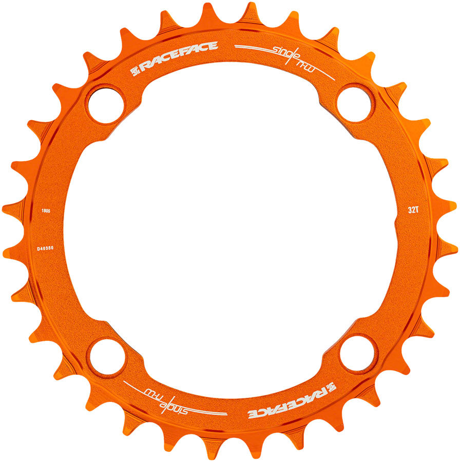 RaceFace 1x Narrow Wide Chainring - 36t, 104 BCD, 10-12 Speed, 7075 Aluminum, Orange
