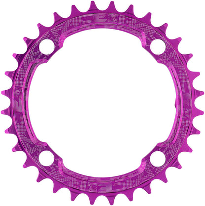 RaceFace 1x Narrow Wide Chainring - 32t, 104 BCD, 10-12 Speed, 7075 Aluminum, Purple