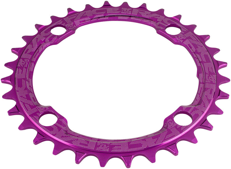 RaceFace 1x Narrow Wide Chainring - 32t, 104 BCD, 10-12 Speed, 7075 Aluminum, Purple