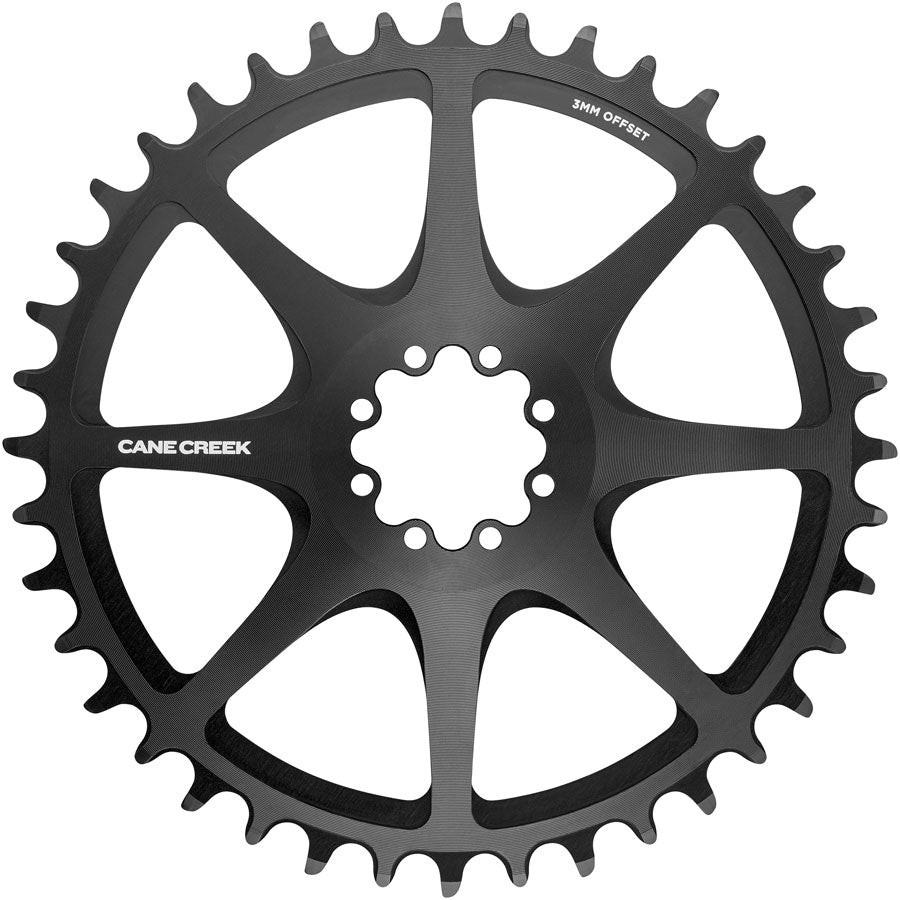 Cane Creek Direct Mount Chainring - 44t, 8-Bolt Direct Mount, 3mm Offset, Black