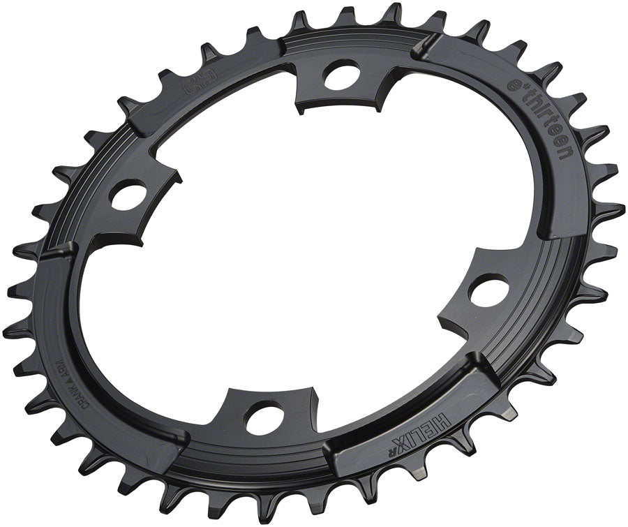 e*thirteen Helix R 107 BCD 4-Bolt Chainring - 42t, 11/12-Speed, 107BCD, Black