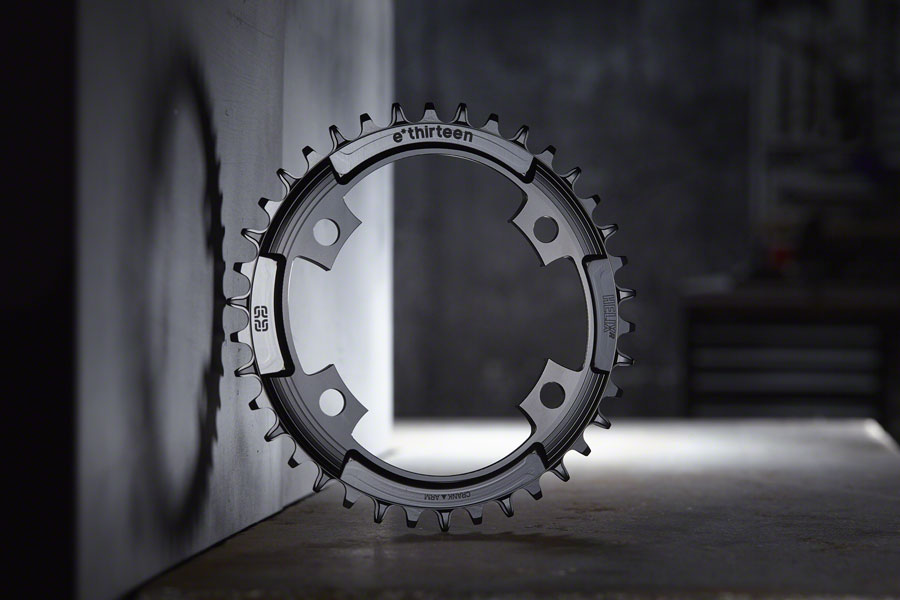 e*thirteen Helix R 107 BCD 4-Bolt Chainring - 40t, 11/12-Speed, 107BCD, Black