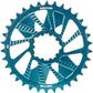 Wheels Manufacturing Direct Mount Chainring - 34t, SRAM 3-Bolt Direct Mount, 3mm Offset, T-Type Chain Compatible, Teal
