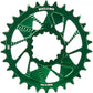 Wheels Manufacturing Direct Mount Chainring - 30t, SRAM 3-Bolt Direct Mount, 3mm Offset, Compatible with Hyperglide+ Chain, Green