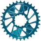 Wheels Manufacturing Direct Mount Chainring - 32t, SRAM 3-Bolt Direct Mount, 3mm Offset, Compatible with Hyperglide+ Chain, Teal