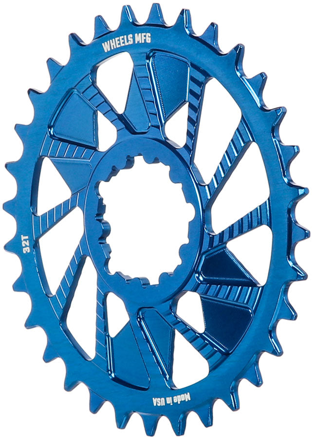 wheels-manufacturing-direct-mount-chainring-32t-sram-3-bolt-direct-mount-3mm-offset-compatible-with-hyperglide-chain-blue