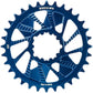 Wheels Manufacturing Direct Mount Chainring - 32t, SRAM 3-Bolt Direct Mount, 3mm Offset, Compatible with Hyperglide+ Chain, Blue