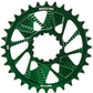 Wheels Manufacturing Direct Mount Chainring - 32t, SRAM 3-Bolt Direct Mount, 3mm Offset, Compatible with Hyperglide+ Chain, Green