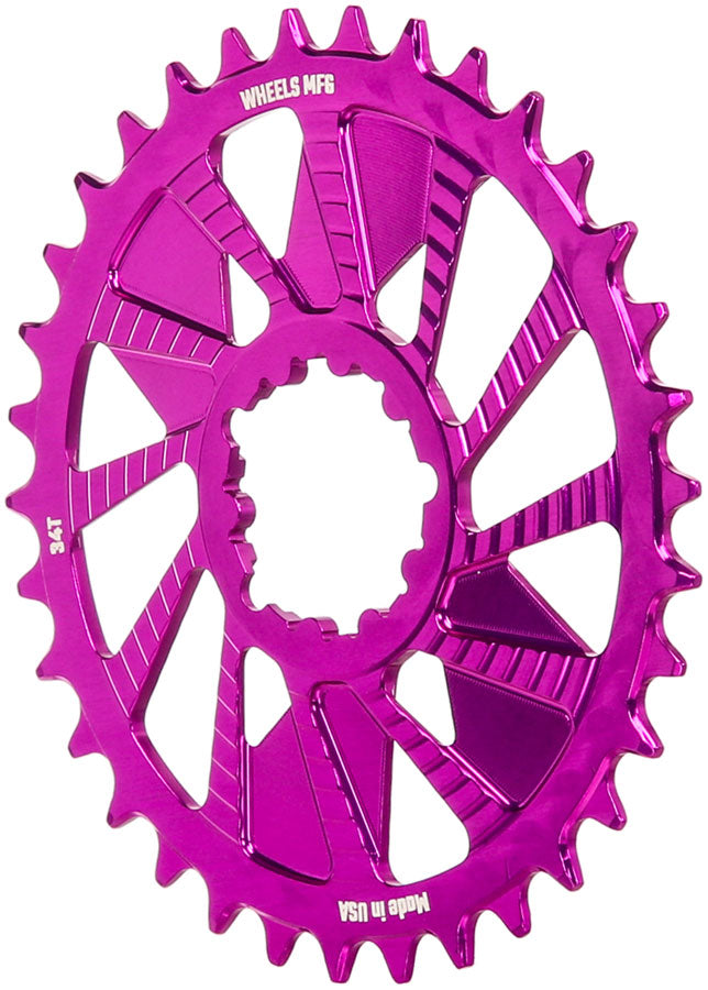 wheels-manufacturing-direct-mount-chainring-34t-sram-3-bolt-direct-mount-3mm-offset-compatible-with-hyperglide-chain-purple
