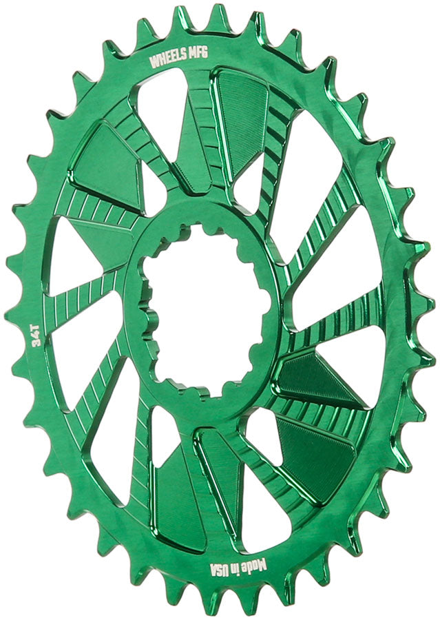wheels-manufacturing-direct-mount-chainring-34t-sram-3-bolt-direct-mount-3mm-offset-compatible-with-hyperglide-chain-green