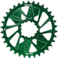 Wheels Manufacturing Direct Mount Chainring - 34t, SRAM 3-Bolt Direct Mount, 3mm Offset, Compatible with Hyperglide+ Chain, Green
