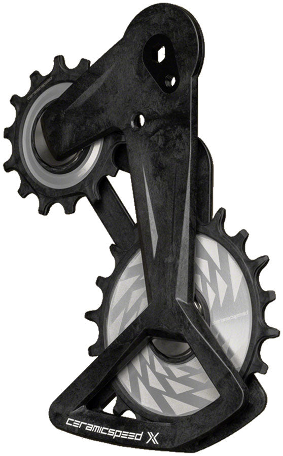 ceramic-speed-ospw-x-pulley-wheel-system-for-sram-eagle-t-type-axs-rear-derailleur-black-cage-with-silver-pulley-wheels