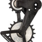 Ceramic Speed OSPW X Pulley Wheel System - For SRAM Eagle T-Type AXS Rear Derailleur, Black Cage with Silver Pulley Wheels