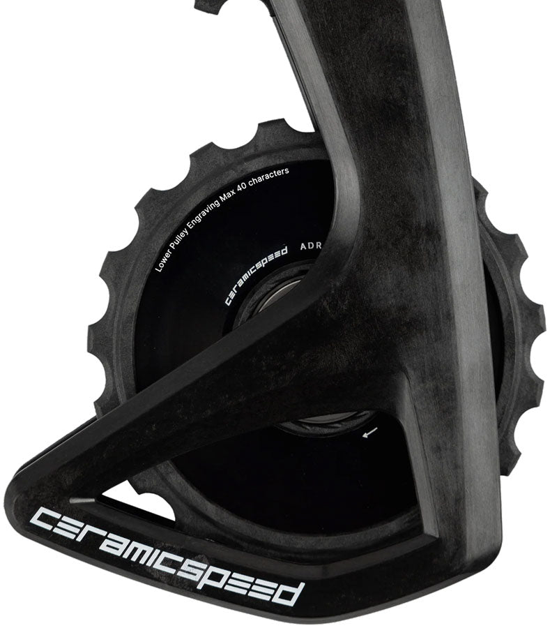 ceramicspeed-ospw-rs-alpha-pulley-wheel-system-for-shimano-105-7150-alpha-aluminum-pulley-carbon-cage-black
