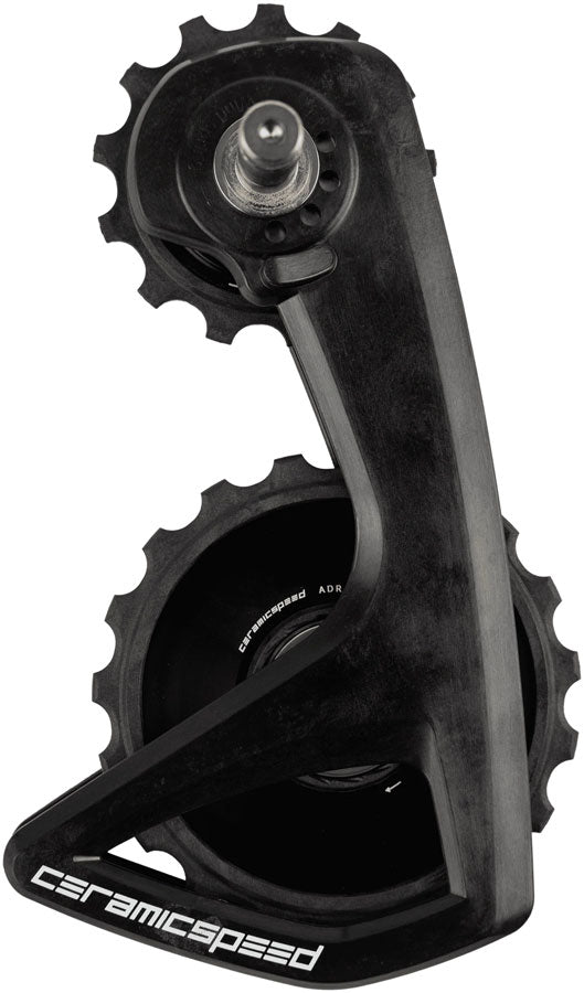 CeramicSpeed OSPW RS Alpha Pulley Wheel System for Shimano 105 7150 - ALPHA Aluminum Pulley, Carbon Cage, Black