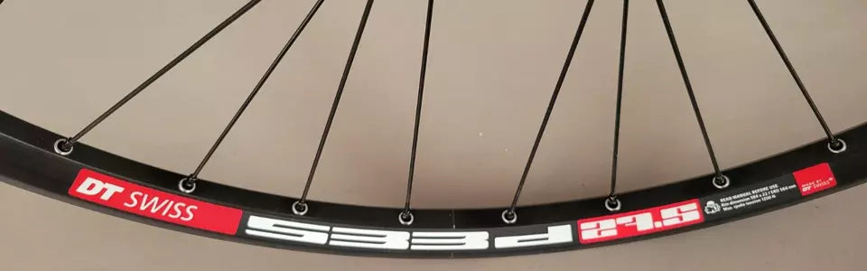 DT 533D 650b 27.5" MTB Wheelset 15x110mm 12x148mm Black Shimano Tubeless Disc
