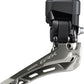 Shimano GRX FD-RX825 Di2 Front Derailleur - 2x12-Speed, Braze-on, Down Swing, For 46-48t Max, Black/Silver