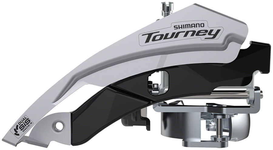 Shimano Tourney FD-TY601-L6 Front Derailleur - 6/7/8-Speed, Triple, Top Swing, Dual Pull, 31.8/34.9mm, 66-69° Chainstay Angle, 20t Cap.