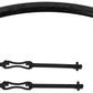 Ortlieb Quick-Rack Mudguard - 38mm, Black