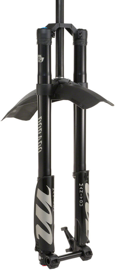 Manitou Dorado Expert Suspension Fork - 29", 203 mm, 20 x 110 mm, 57 mm Offset, Straight Steerer, Black, Gen 2