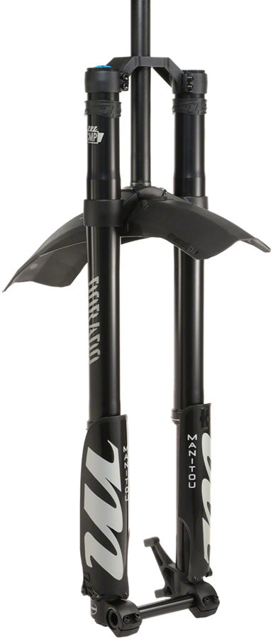 Manitou Dorado Comp Suspension Fork - 27.5", 203 mm, 20 x 110 mm, 47 mm Offset, Straight Steerer, Black, Gen 2