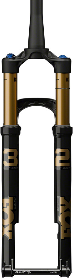 FOX 32 Step-Cast Factory Suspension Fork - 29", 100 mm, 15x110 mm, Kabolt SL, 44mm Offset, GRIP SL Damper, Psh-Lk., Ano Crown, Shiny Black