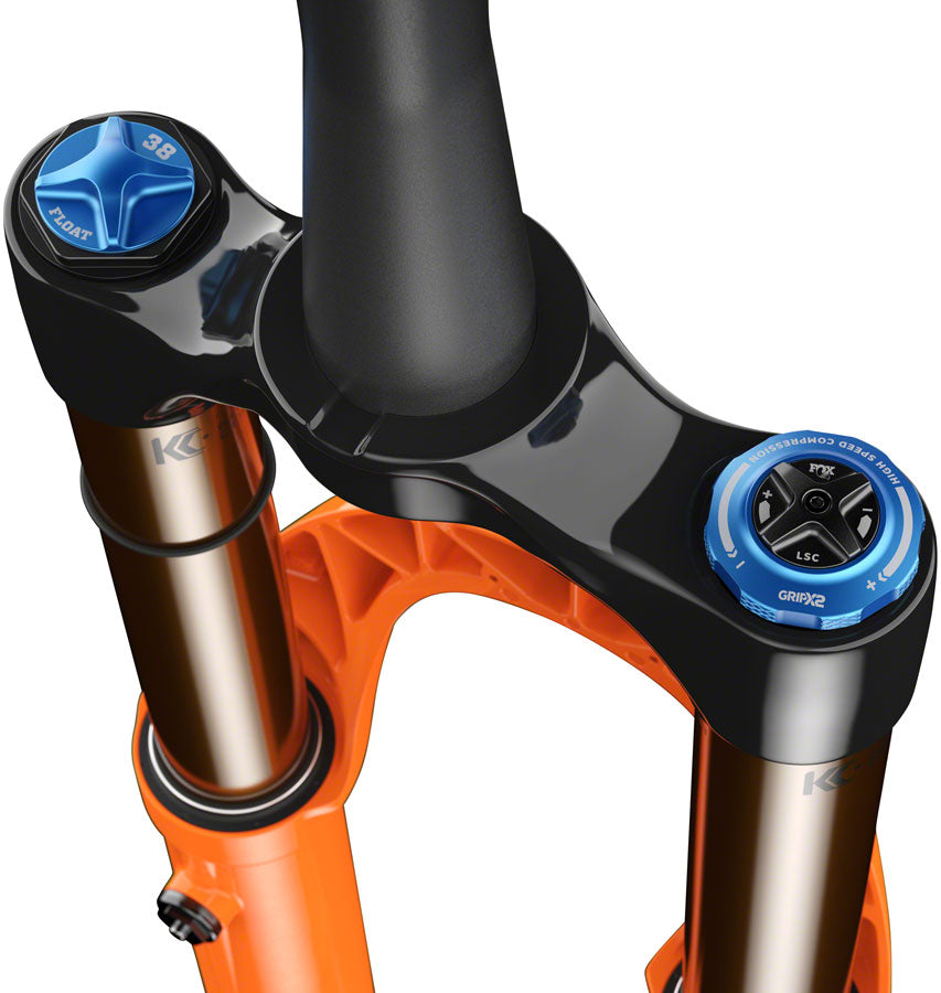 FOX 38 Factory Suspension Fork - 29", 170 mm, 15 x 110 mm, Kabolt-X, 44mm Offset, GRIP X2 Damper, 58HT, Shiny Orange