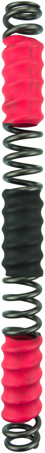 Ohlins Front Fork Spring - For DH38, 65 lbs/in rate, red/black/red bands, Intended for a 240-260 lbs rider