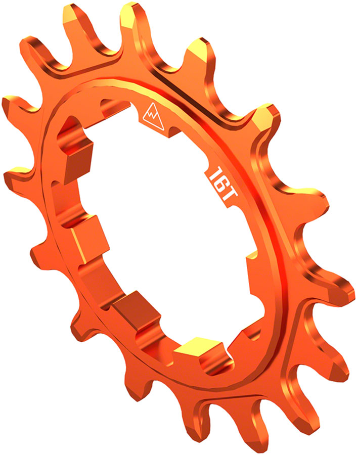 Wheels Manufacturing SOLO-SPEED Cog - 16t, Fits SOLO-SPLINE and SOLO-XD kits, Orange