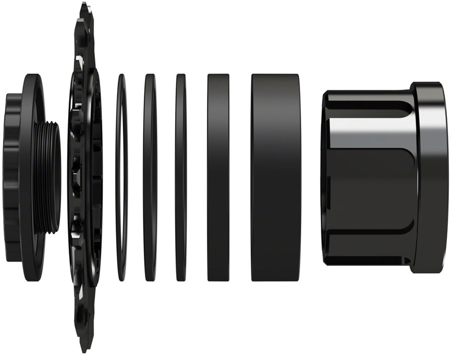 Wheels Manufacturing SOLO-SPLINE Micro Spline Single Speed Conversion Kit - 18t, For Shimano Micro Spline Hub Bodies, Black