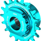 Wheels Manufacturing SOLO-SPLINE Micro Spline Single Speed Conversion Kit - 18t, For Shimano Micro Spline Hub Bodies, Teal