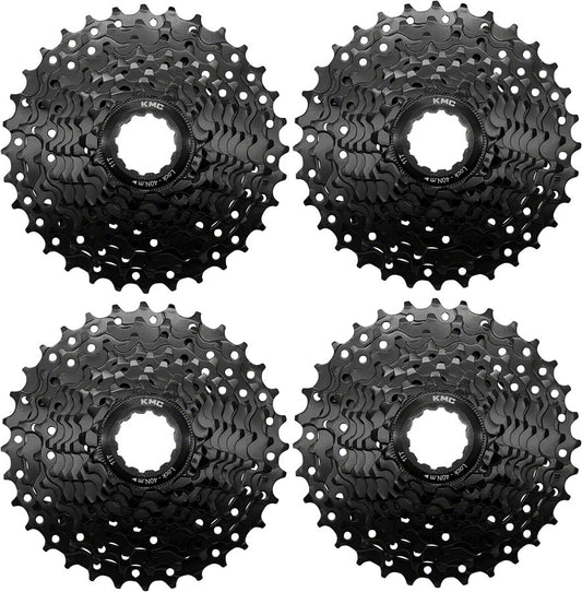 KMC REACT Cassette - 9-Speed, 11-32t, HG Driver Compatible, Black, 4 pk.