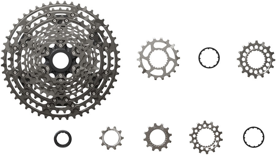 Shimano XTR CS-M9200-12 Cassette - 12-Speed, 10-51t, Hyperglide+, Micro Spline, Gray
