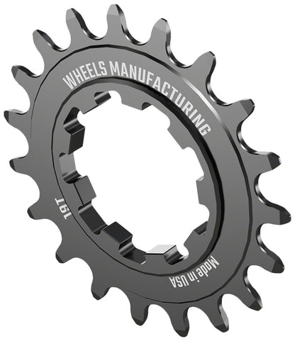 Wheels Manufacturing SOLO-SPEED Cog - 19t, Fits SOLO-SPLINE and SOLO-XD kits, Black