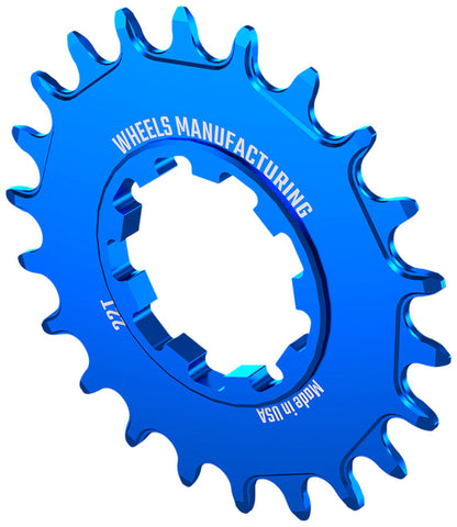 Wheels Manufacturing SOLO-SPEED Cog - 22t, Fits SOLO-SPLINE and SOLO-XD kits, Blue