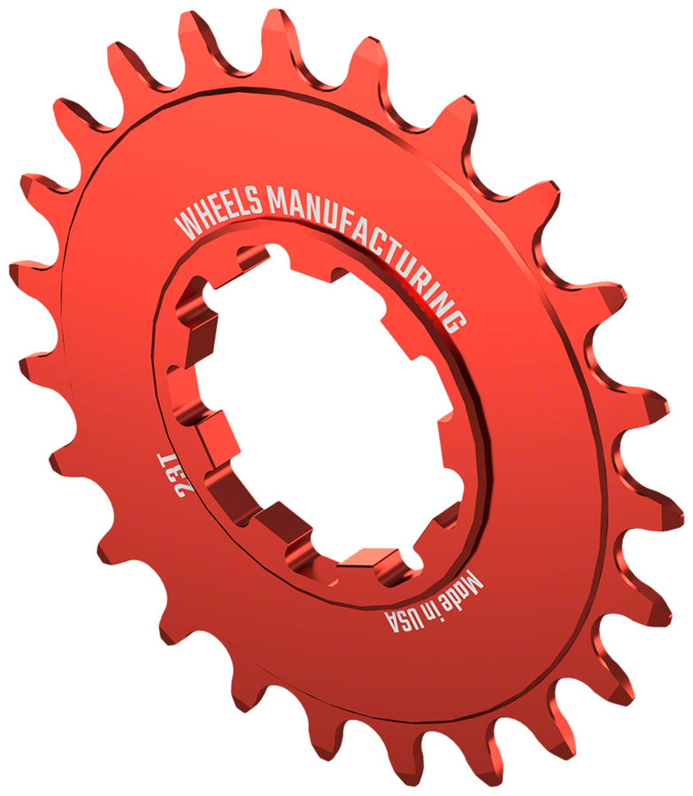 Wheels Manufacturing SOLO-SPEED Cog - 23t, Fits SOLO-SPLINE and SOLO-XD kits, Red