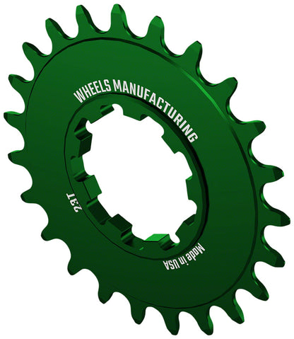Wheels Manufacturing SOLO-SPEED Cog - 23t, Fits SOLO-SPLINE and SOLO-XD kits, Green
