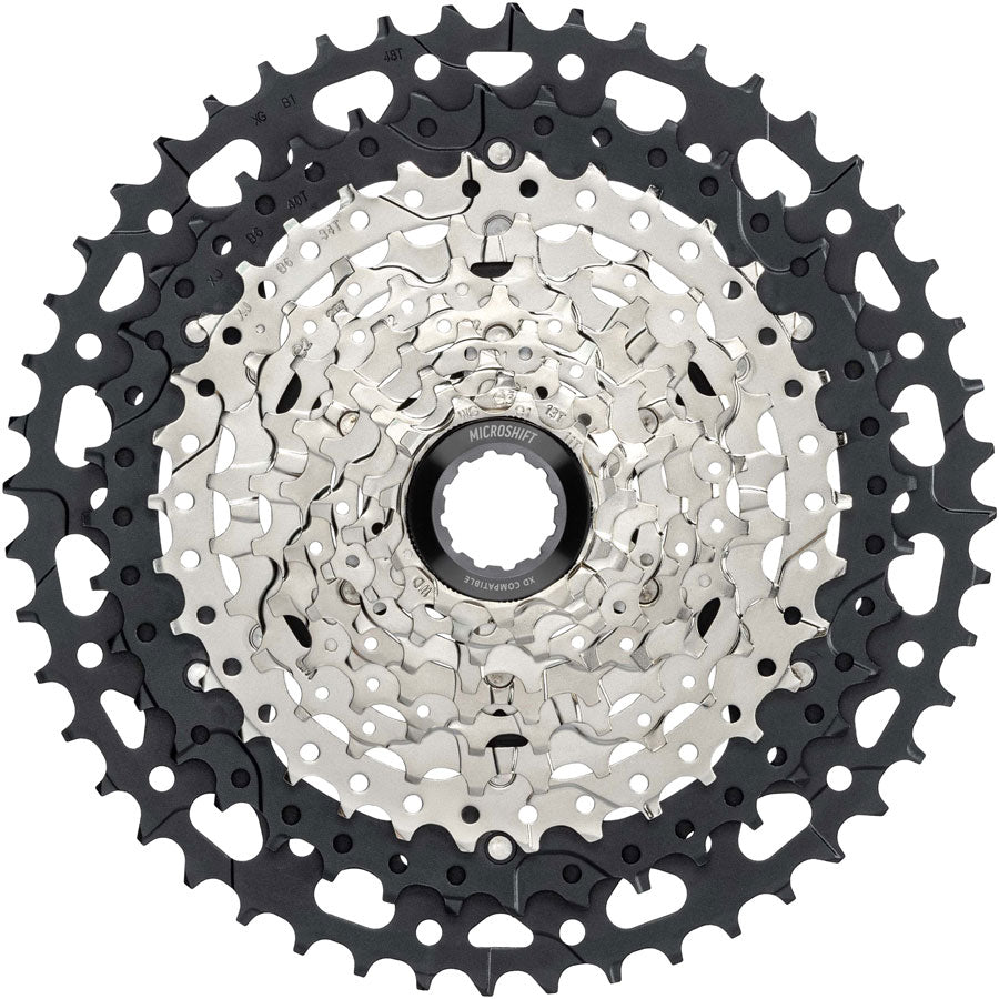 microshift-advent-mx-1x10-speed-groupset-mx-trail-shifter-mx-rear-derailleur-steel-cage-clutched-11-48t-cassette-for-hg-driver