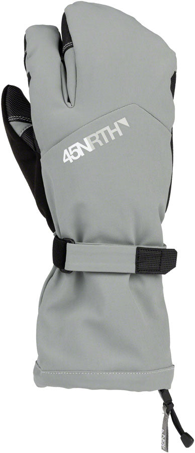 45NRTH 2024 Sturmfist 3 Gloves - Glacial Grey, Lobster Style, Large