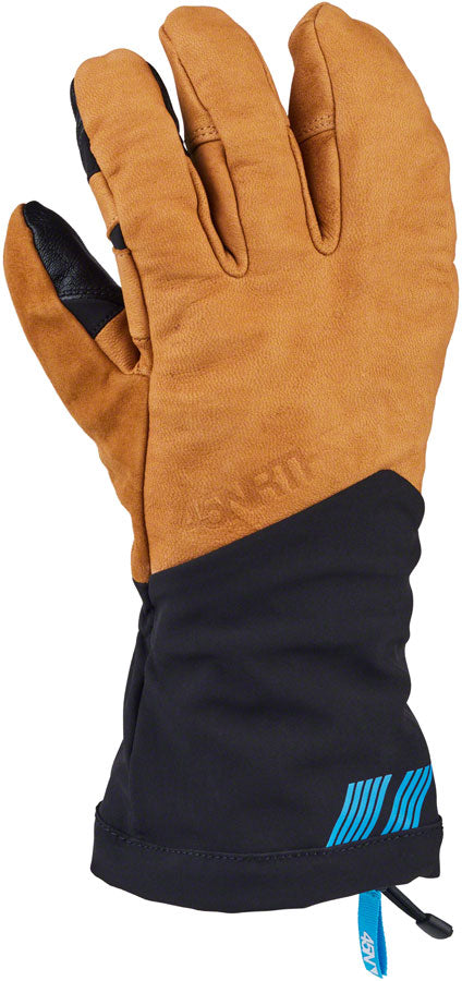 45NRTH 2024 Sturmfist 4 LTR Leather Gloves - Tan/Black, Lobster Style, Large