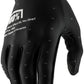 100% Ridefit Gloves - Black, Medium