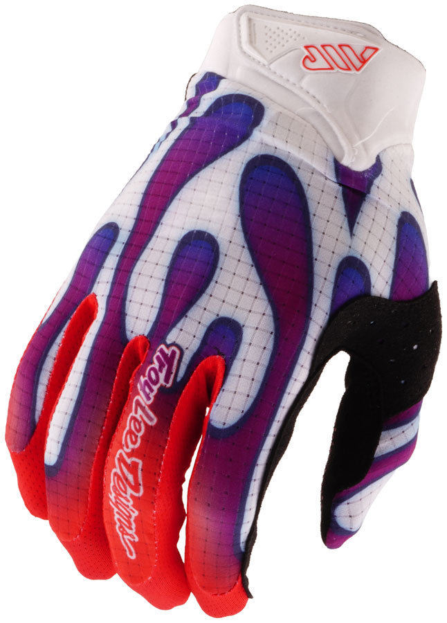 Troy Lee Designs Air Gloves – Overspray White / Violet, Large