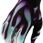 Troy Lee Designs Air Gloves – Overspray Black / Real Teal, Medium