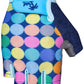 Pedal Palms Polka 3 Glove - Multi-Color, Short Finger, Medium